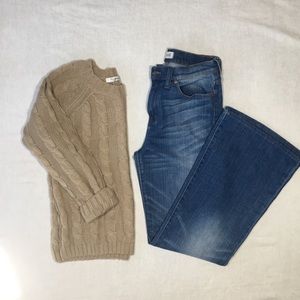 Madewell boho flea market flare jeans